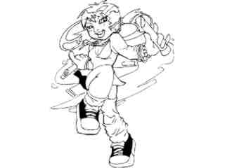  Flute Girl_ D T L_ G D G Decal Proportional