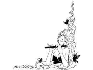  Flute Player T G_ P A 1_ D T L Decal Proportional