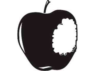  Food Drink_ Apple Bite_ P A 1 Decal Proportional