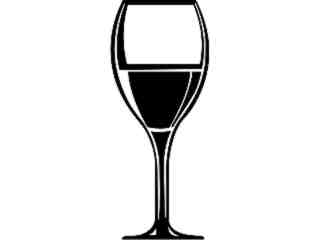  Food Drink_ Wine Glass_ P A 1 Decal Proportional