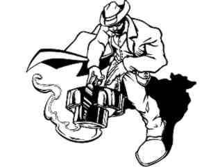  Football Cowboy Gun_ M B 1_ D T L Decal Proportional