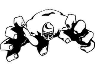  Football Jump To You_ M B 1 Decal Proportional