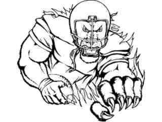  Football Lion Go_ M B 1_ D T L Decal Proportional