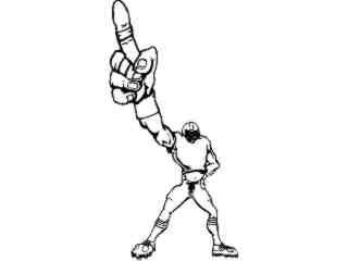  Football Long Point_ M B 1 Decal Proportional