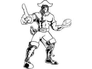  Football Pirate_ M B 1_ D T L Decal Proportional
