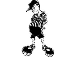  Football Referee_ M B 1 Decal Proportional