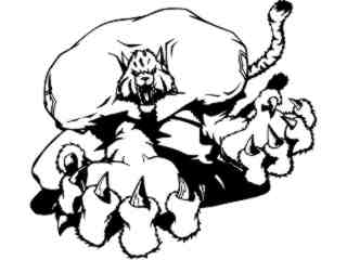  Football Tiger Gimme_ M B 1_ D T L Decal Proportional