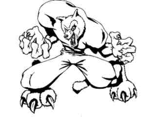  Football Wolf Hold It_ M B 1_ D T L Decal Proportional