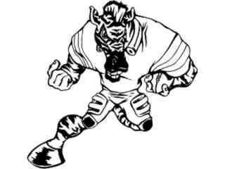  Football Zebra_ M B 1 Decal Proportional