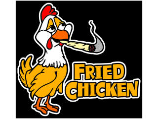 Fried Chicken Weed 2_ C L 1 Decal Proportional