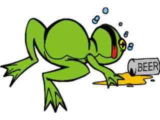  Frog Drunk_ G D 1 Decal Proportional