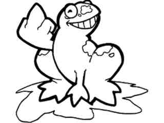  Frog Lily Finger_ G D G Decal Proportional