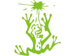  Frog Stuck Decal Proportional
