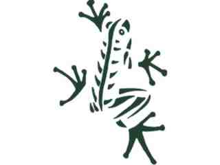  Frog Tribal Decal Proportional