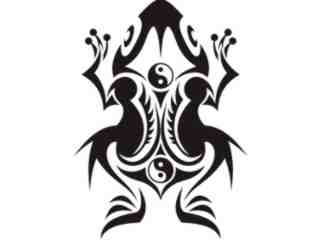  Frog Tribal_ 2 8 2 Decal Proportional