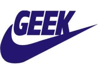  Geek Nike Decal Proportional