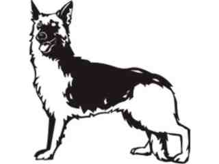  German Shephard Stance Decal Proportional