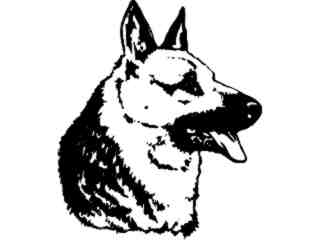  German Shepherd Dog_ M B 1 Decal Proportional