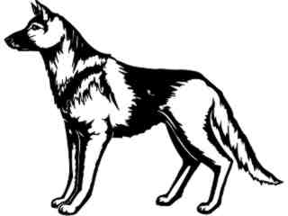  German Shepherd_ 1 3 8_ V A 1 Decal Proportional
