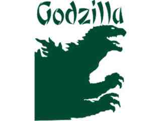  Godzilla Decal Proportional