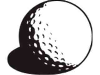  Golf Ball Decal Proportional