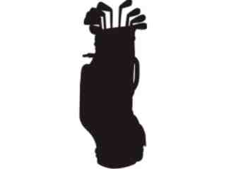  Golf Clubs Decal Proportional