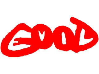  Good Evil Word Decal Proportional