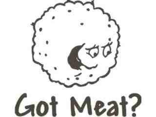  Got Meat Decal Proportional