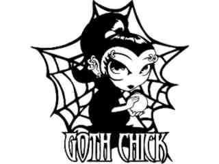  Gothic Chic Web Decal Proportional