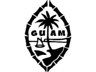  Guam Bamboo Palm Decal Proportional