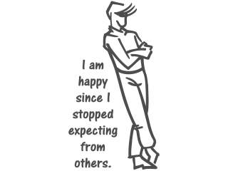 Happy Expect Others Decal Proportional