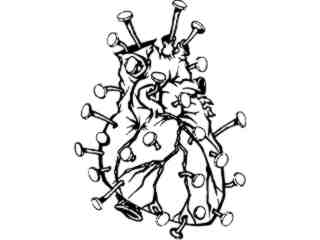  Heartof Nails Decal Proportional