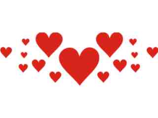  Hearts Decal Proportional