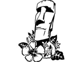  Hibiscus Tiki Decal Proportional