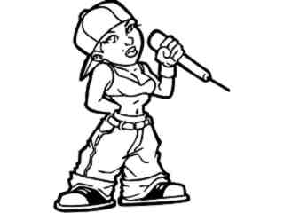  Hiphop Chic Singing_ G D G Decal Proportional