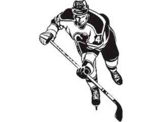  Hockey Player Decal Proportional