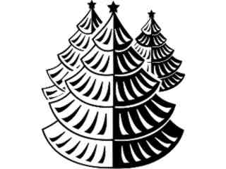  Holidays_ Christmas Trees_ 1 6 8_ V A 1 Decal Proportional