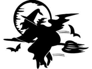  Holidays_ Halloween Witch_ 1 6 8_ V A 1 Decal Proportional