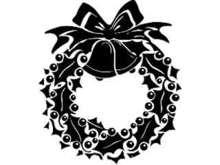  Holidays_ Holly Wreath_ 1 6 8_ V A 1 Decal Proportional