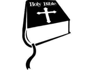 Holy Bible Book Marked Decal Proportional