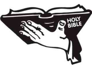  Holy Bible Open Decal Proportional