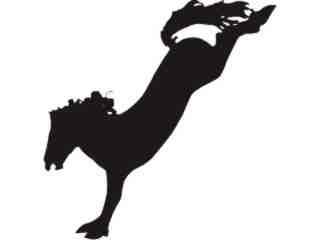  Horse Back Leap_ C U 1 Decal Proportional