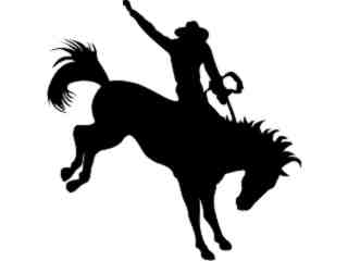 Horse Bucking 1 Decal Proportional