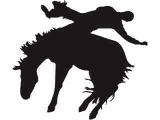  Horse Bucking 3 Decal Proportional