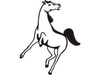  Horse Gettin Up_ C U 1 Decal Proportional