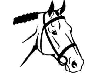  Horse Head 1 Decal Proportional