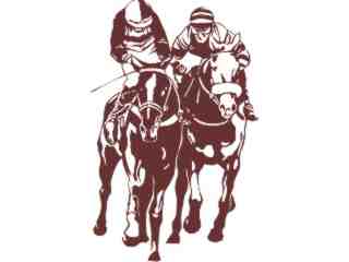  Horse Jockey 3 Decal Proportional