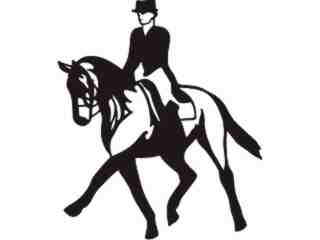  Horse Racing Girl_ C U 1 Decal Proportional