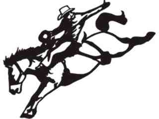  Horse Rodeo Jump_ C U 1 Decal Proportional