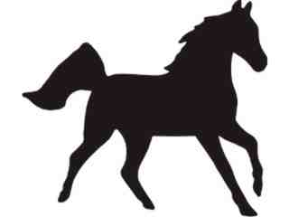  Horse Simple Silhouette 2_ C U 1 Decal Proportional